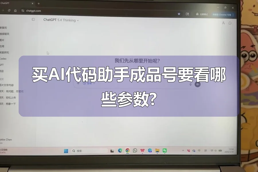 买AI代码助手成品号要看哪些参数?